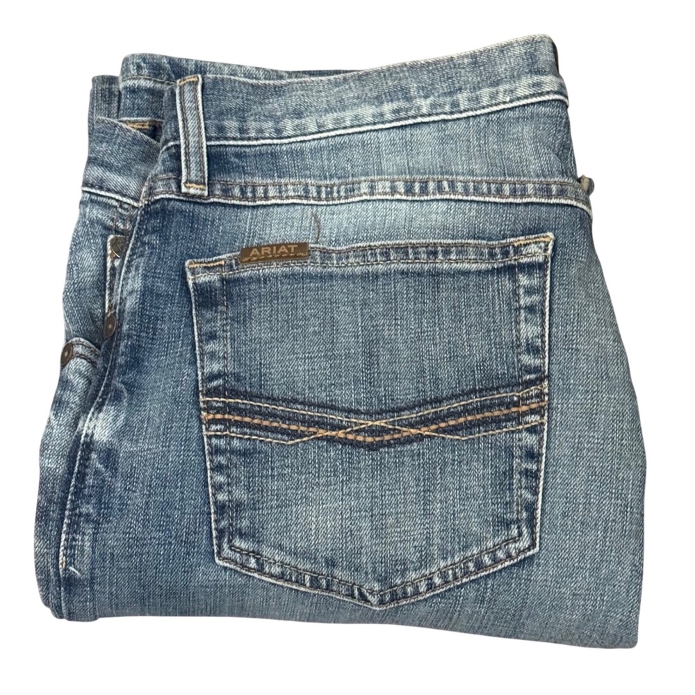 Ariat M4 Legacy Relaxed Straight Leg Jeans Mens 33x32 Medium Wash Blue Denim